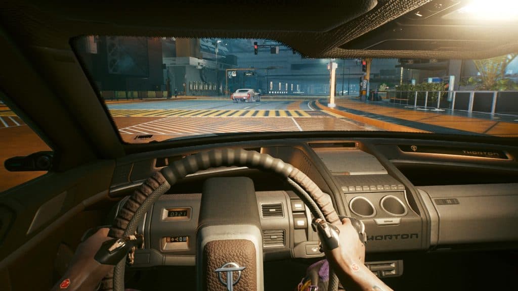 Cyberpunk 2077 First-Person Driving Camera